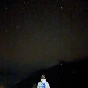 Hoody The Power of Sport unter dem Sternenhimmel